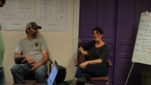 Jeremiah and Carolyn at our staff training