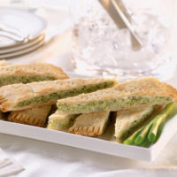 thin wedges of pie on plate