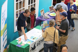 visitors learn about LCCU