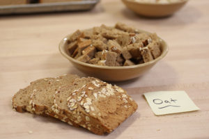 bowl of bread pieces