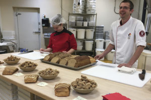 bakers with bread samples