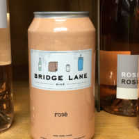 can of Bridge Lane rose wine