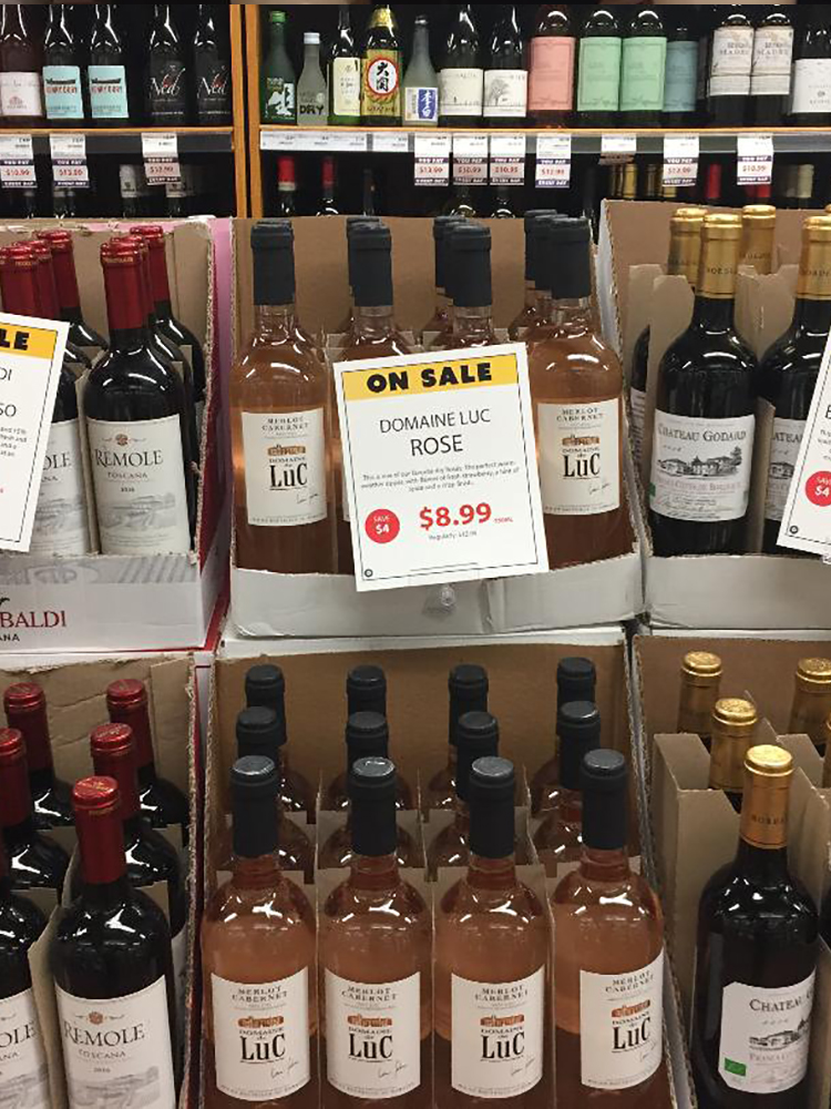 two boxes of rose wine