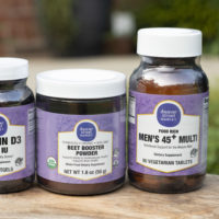 three bottles of Weaver Street supplements