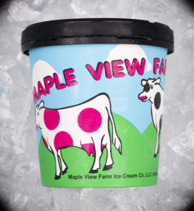 carton of Maple View Farm ice cream