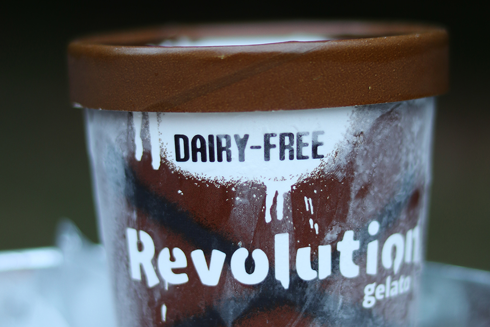 a frosty tub of gelato