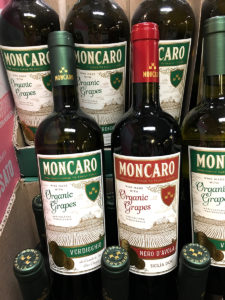 bottles on Moncaro wine