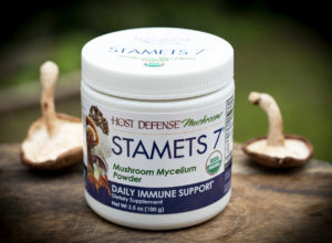 jar of Stamets mushroom powder
