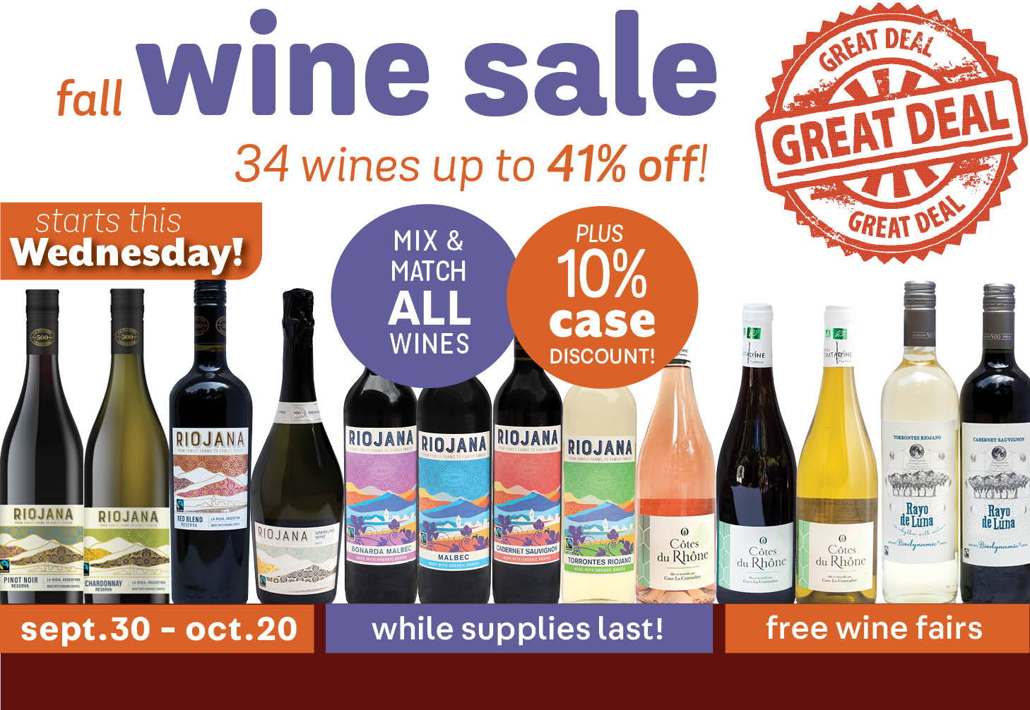 Fall Wine Sale & Fairs